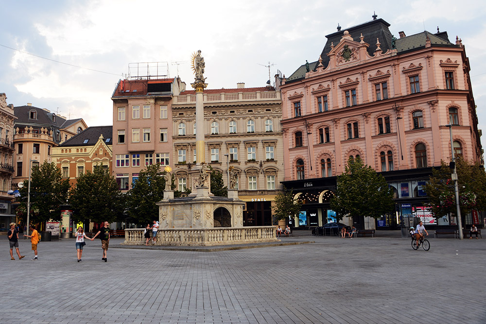 Brno city square Czechia