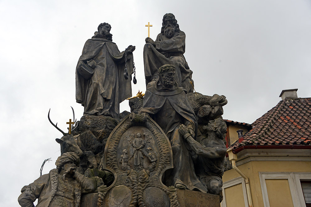 Statues on Charles Bridge in Prague