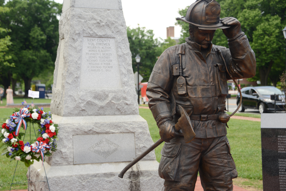 Firefighters memorial in Dover Delaware