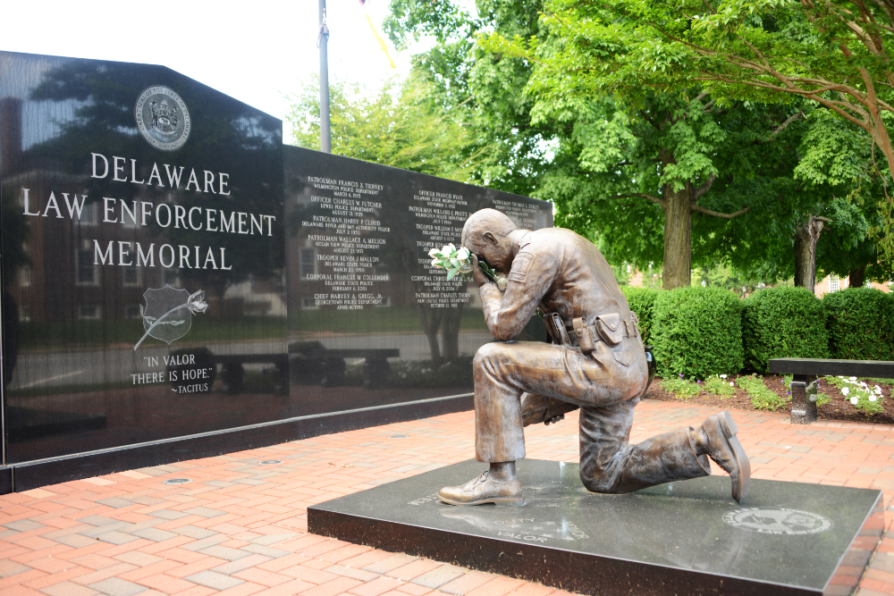Police memorial in Dover Delaware