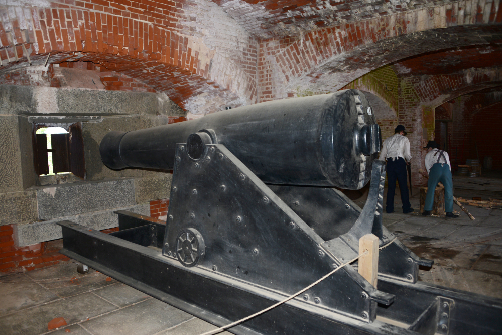 Cannon at Fort Delaware