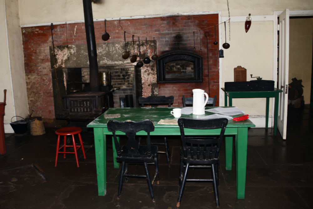 Civil War era kitchen at Fort Delaware