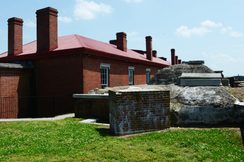 Roof of Fort Delaware