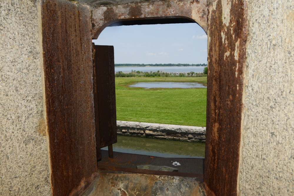 Fort Delaware cannon window
