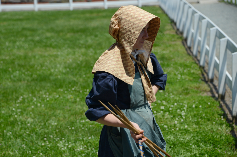 Historical reenactor at Fort Delaware
