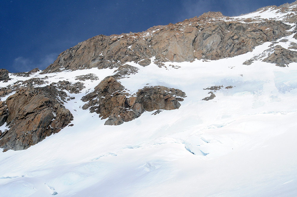 Climbing around Windy Corner on Denali