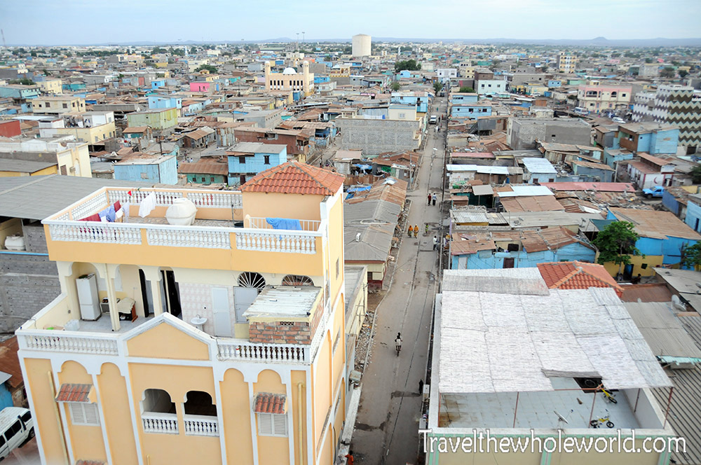 Buildings and streets in downtown Djibouti City