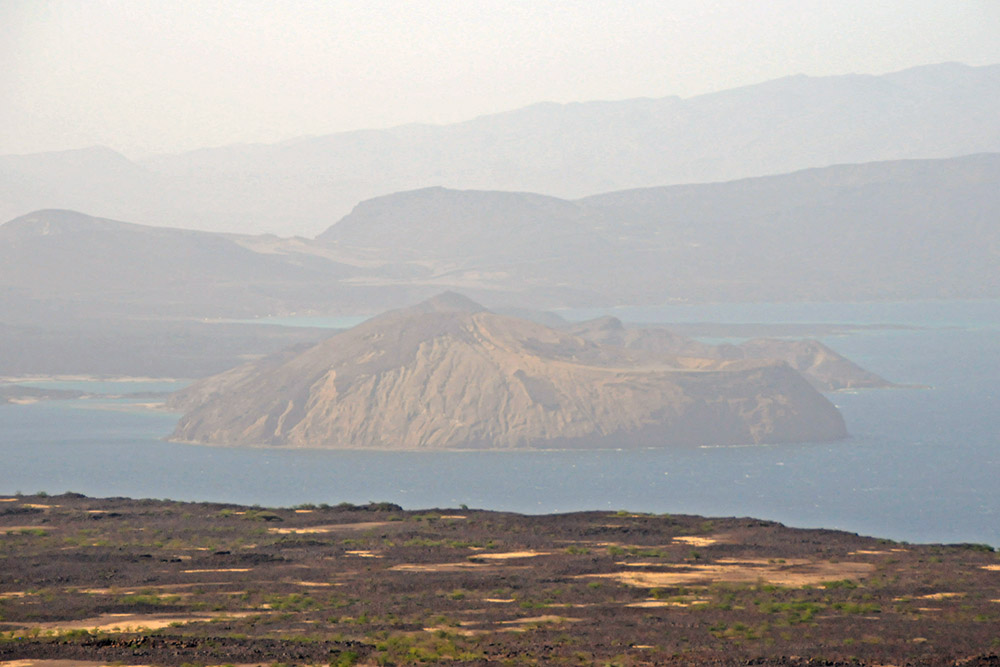 Ghoubbet Bay and surrounding mountains in Djibouti