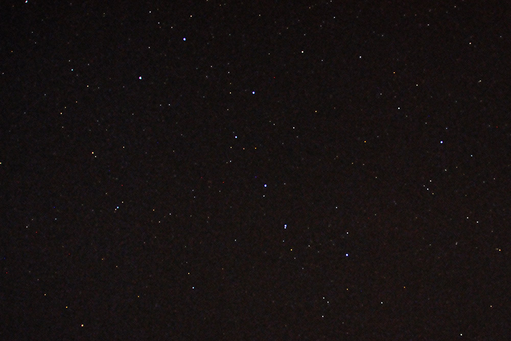 Big Dipper visible in the night sky over Moucha Island