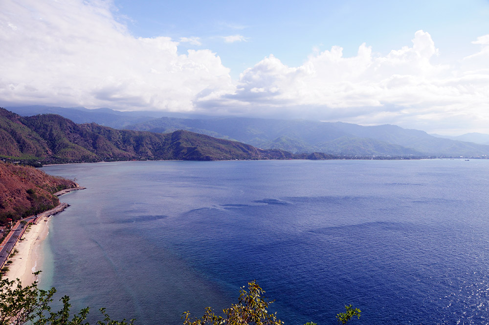 Coastline toward Dili from Cape Fatucama