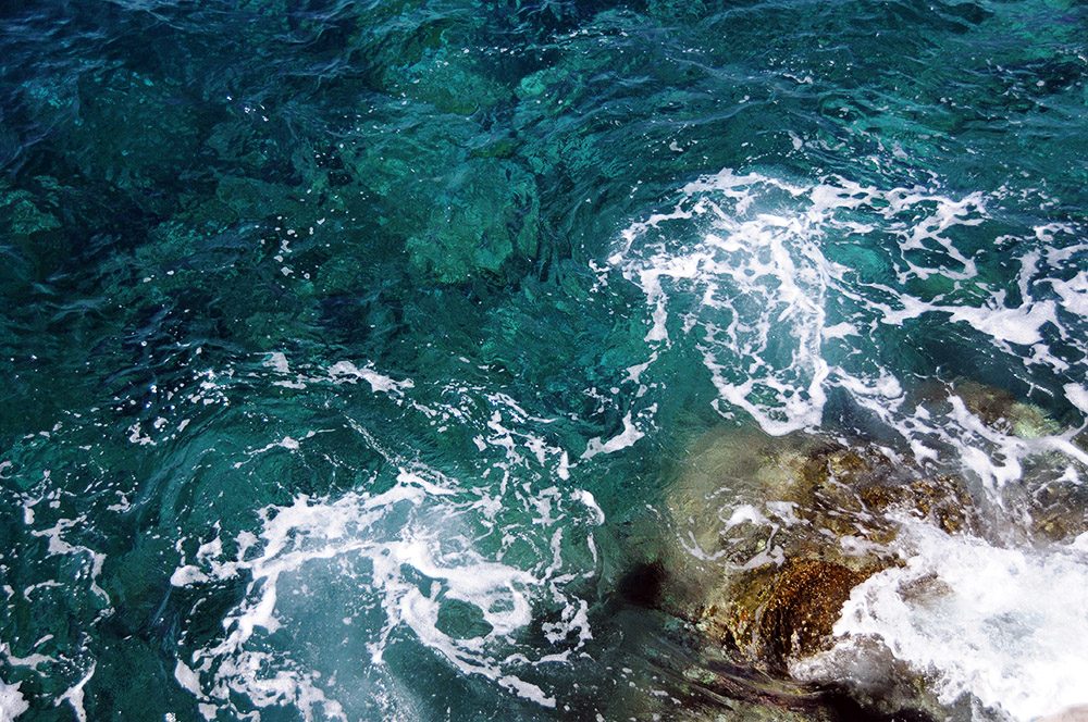 Clear ocean water along Cape Fatucama in Timor-Leste