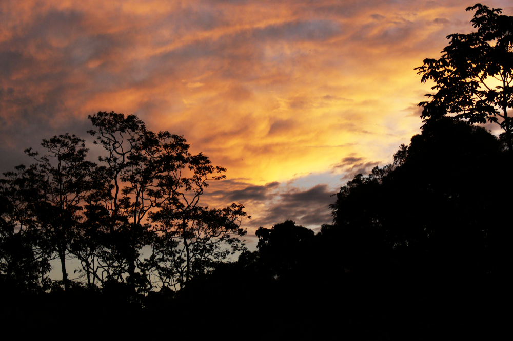 Sunset over the Amazon Basin
