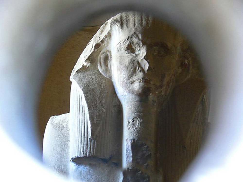 Egypt Statue Eye hole