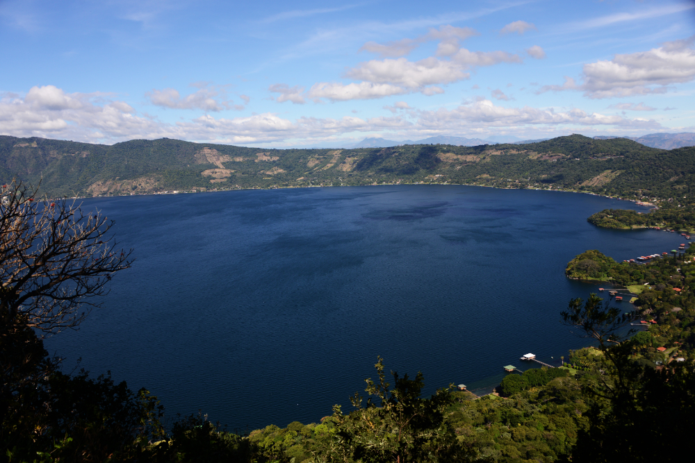 Lake Coatepeque near Cerro Verde in El Salvador
