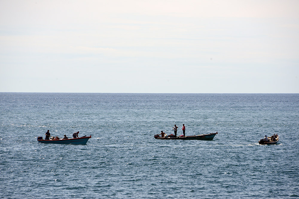Fishermen in La Libertad El Salvador