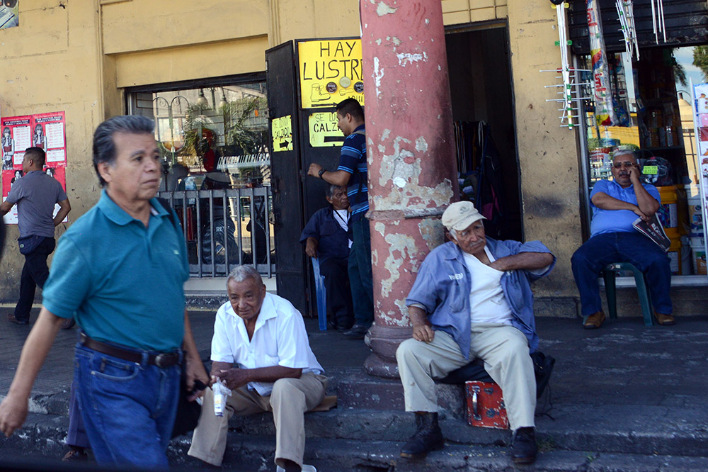 Downtown street in San Salvador