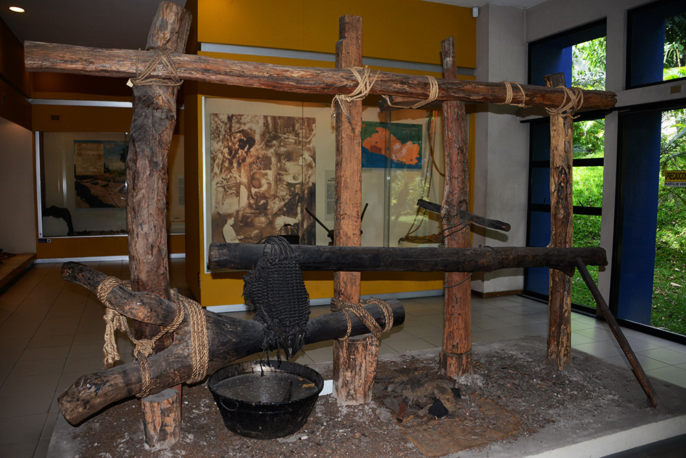 Agricultural exhibit in El Salvador's national museum