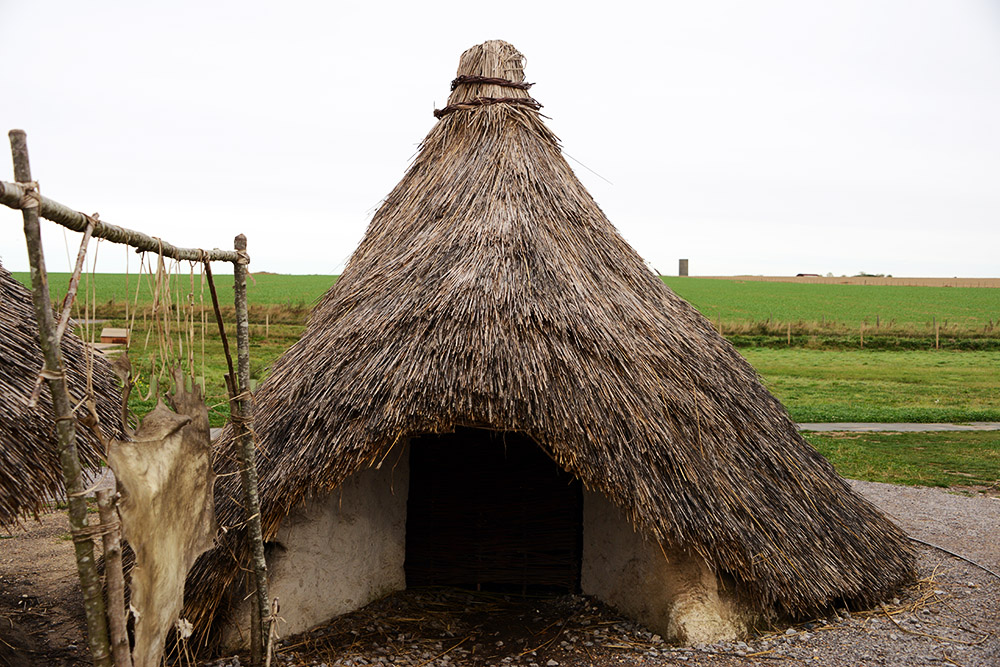 Neolithic House Reconstructed Neolithic house at Stonehenge