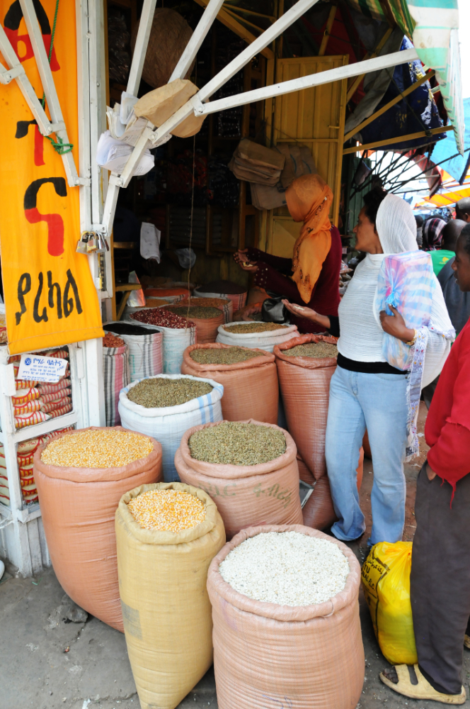 Spices for sale at the Mercato in Addis Ababa