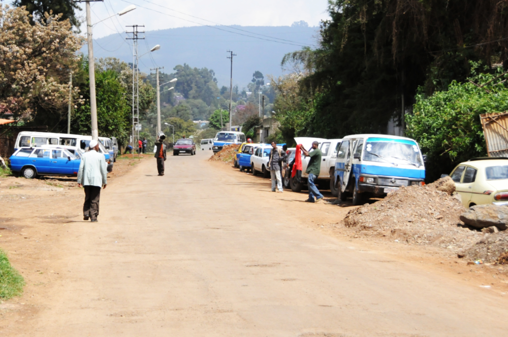 Small road in Addis Ababa