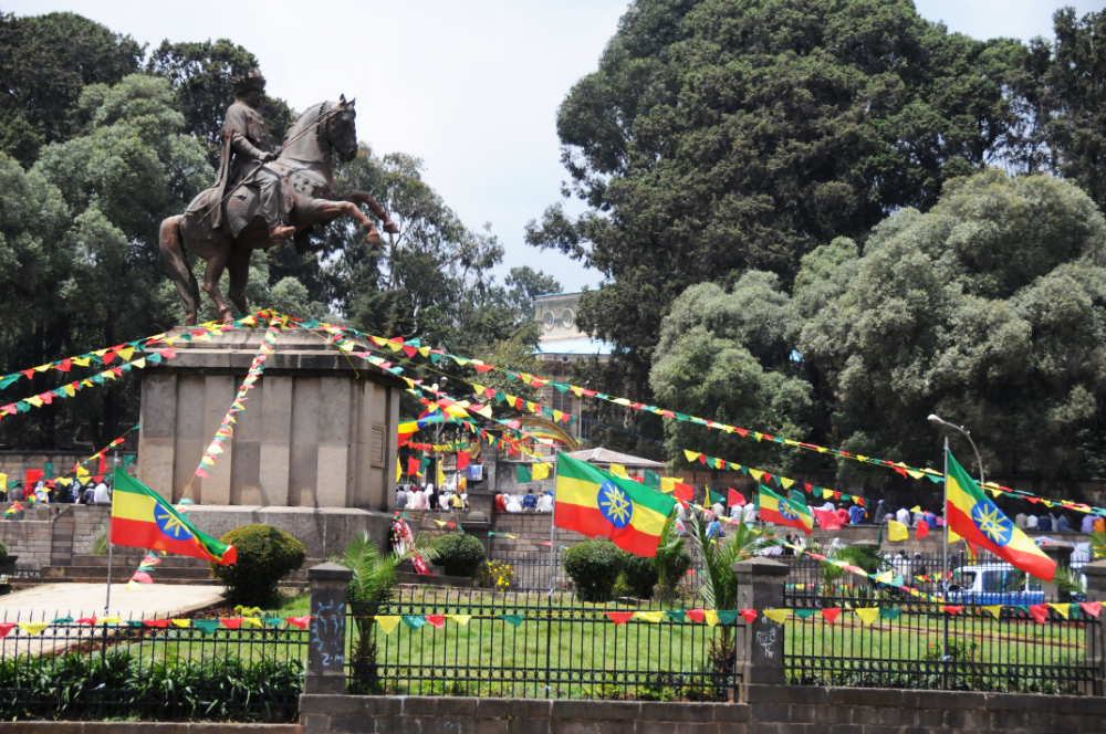 Independence monument in Addis Ababa