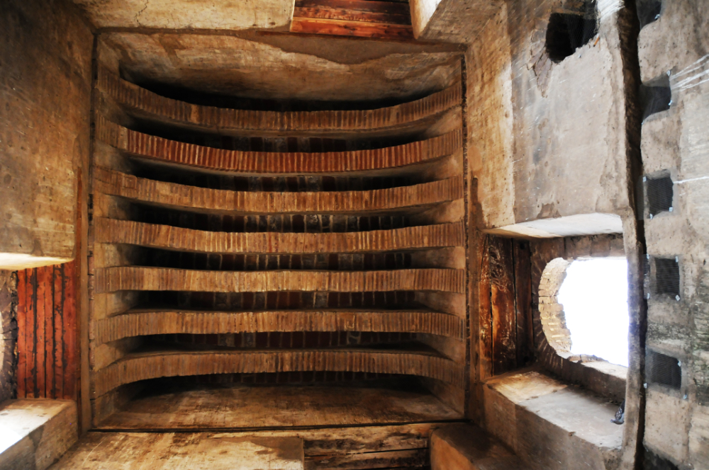 Renovated ceiling inside Gondar Castle