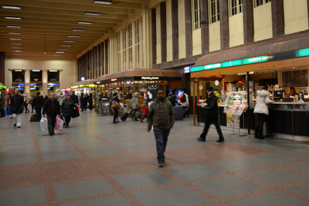 Helsinki Central Railway Station in Finland