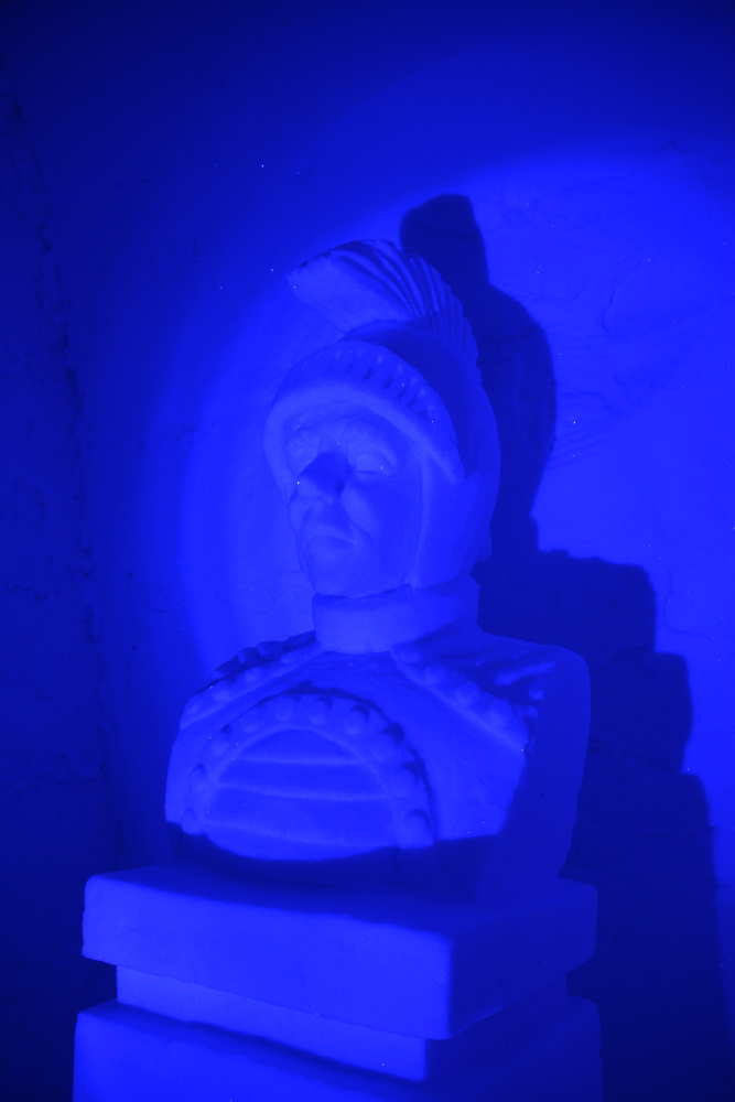 Finland Ice Hotel Village Statue