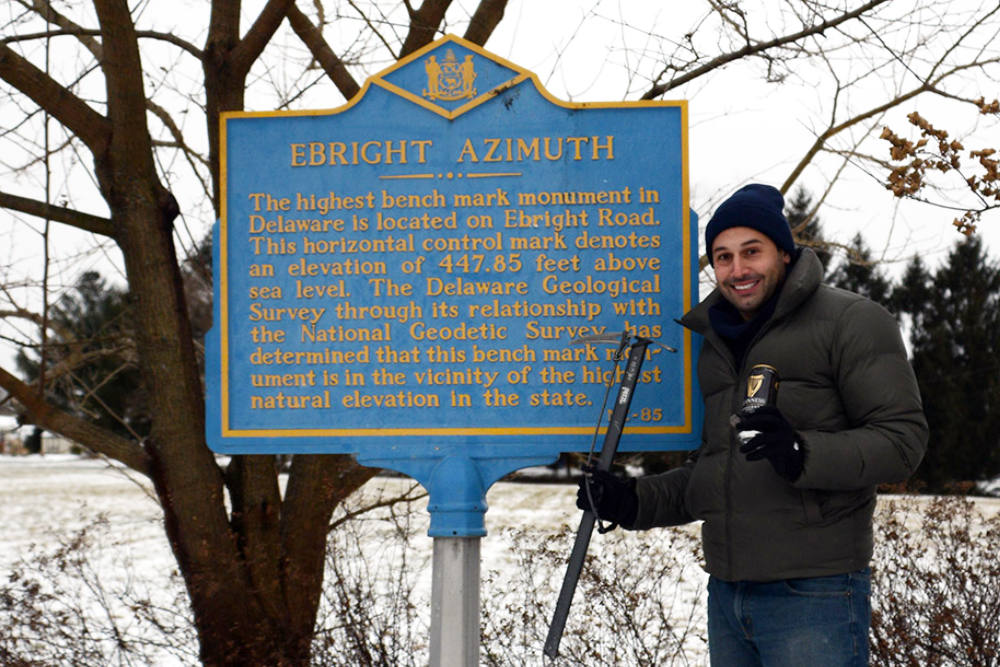 At Ebright Azimuth, the highest point in Delaware