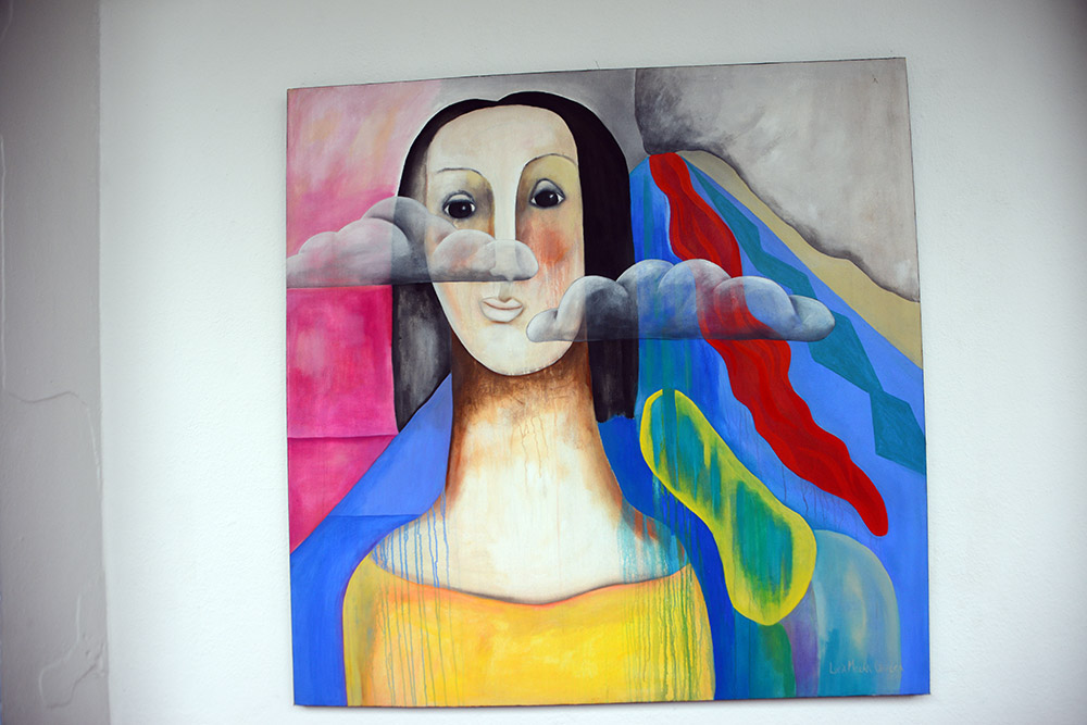 Artwork at the Compañía de Jesús in Antigua, Guatemala