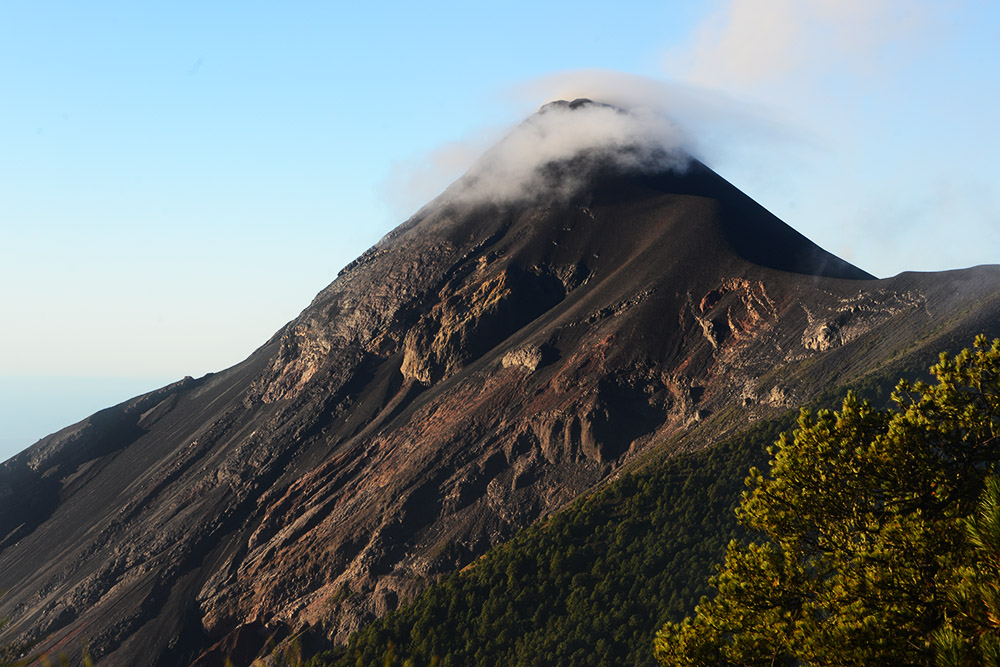 View of Volcán de Fuego in Guatemala