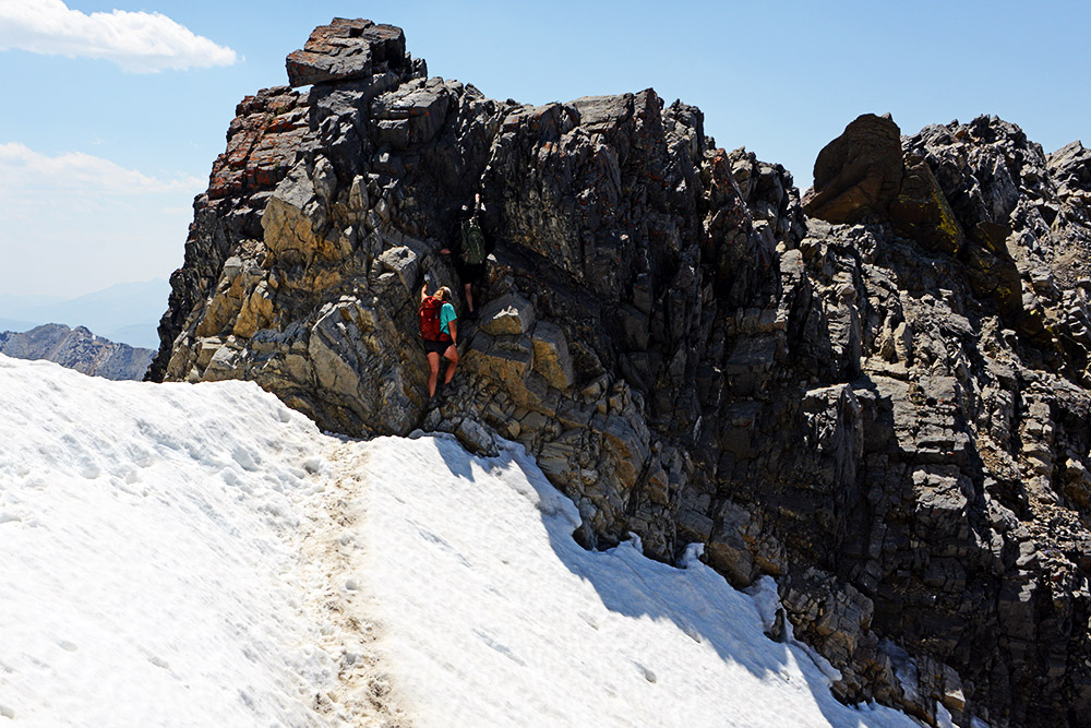 Climber Borah Peak Scramble