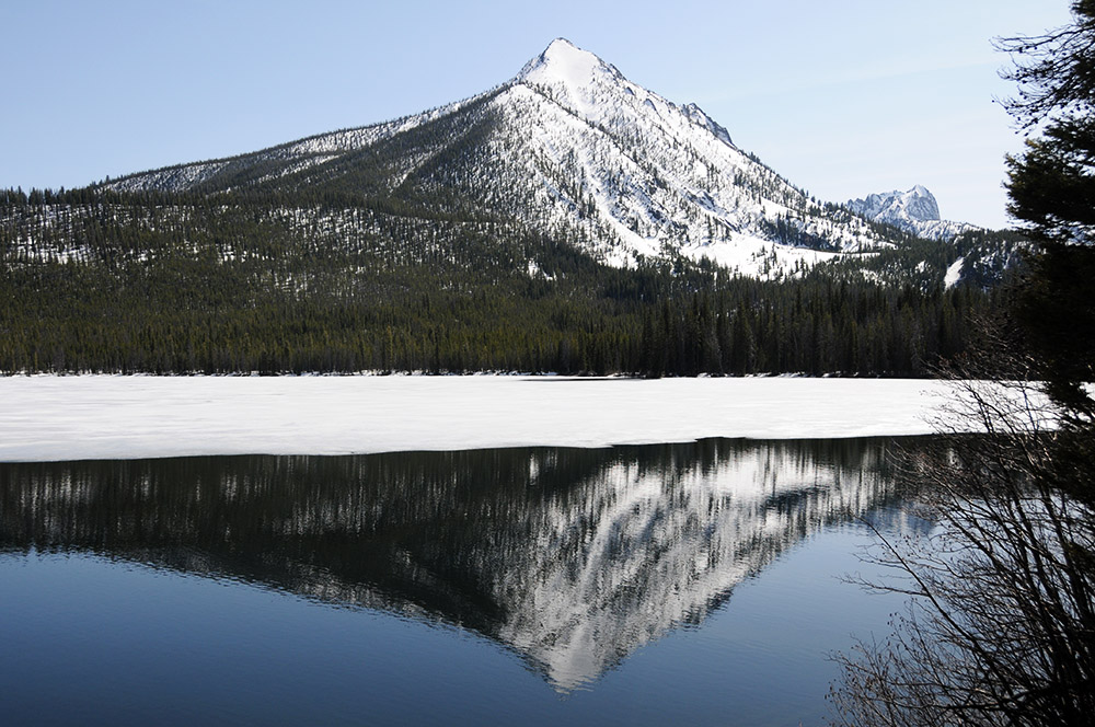 Lake Pettit Idaho Sawtooth Wilderness Lake Pettit Reflection
