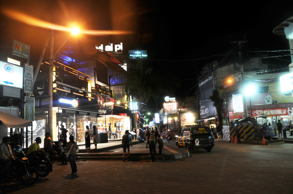 Kuta Bali Downtown Night