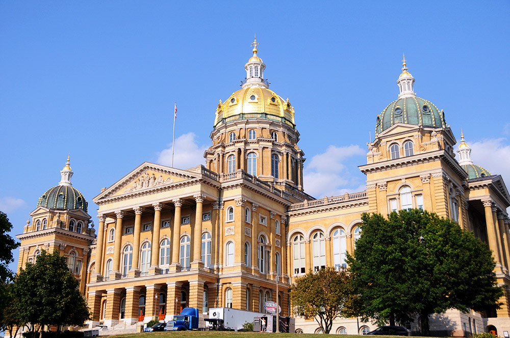 Iowa Des Moines Capitol Building