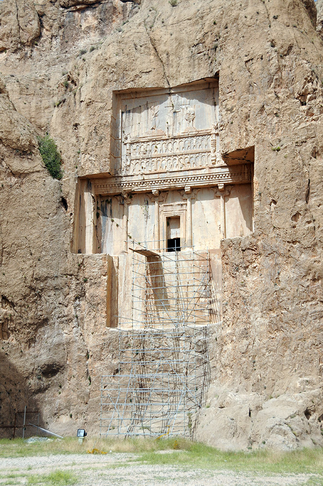 Ancient royal tomb at Naqsh-e Rustam in Iran