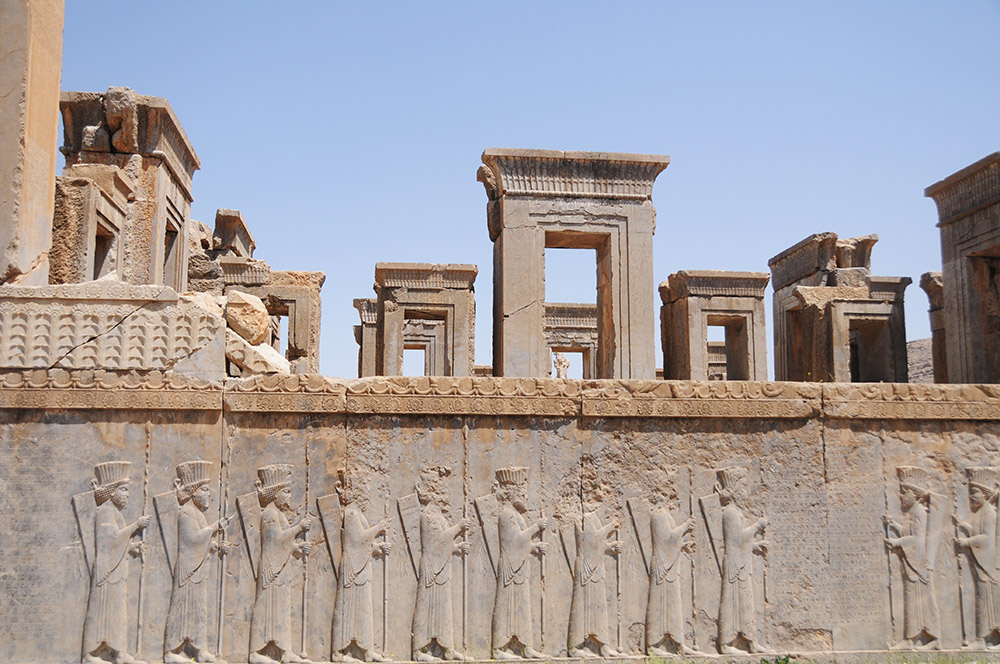 Ruins of ancient Persepolis in Iran