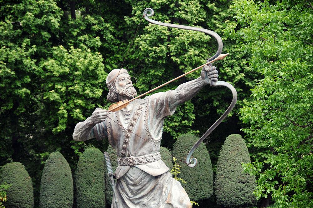 Iran Tehran Arash the Archer Statue