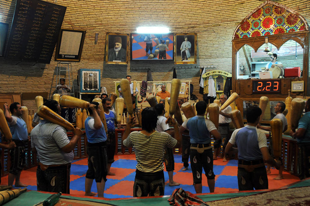 Traditional Iranian Exercise in Yazd