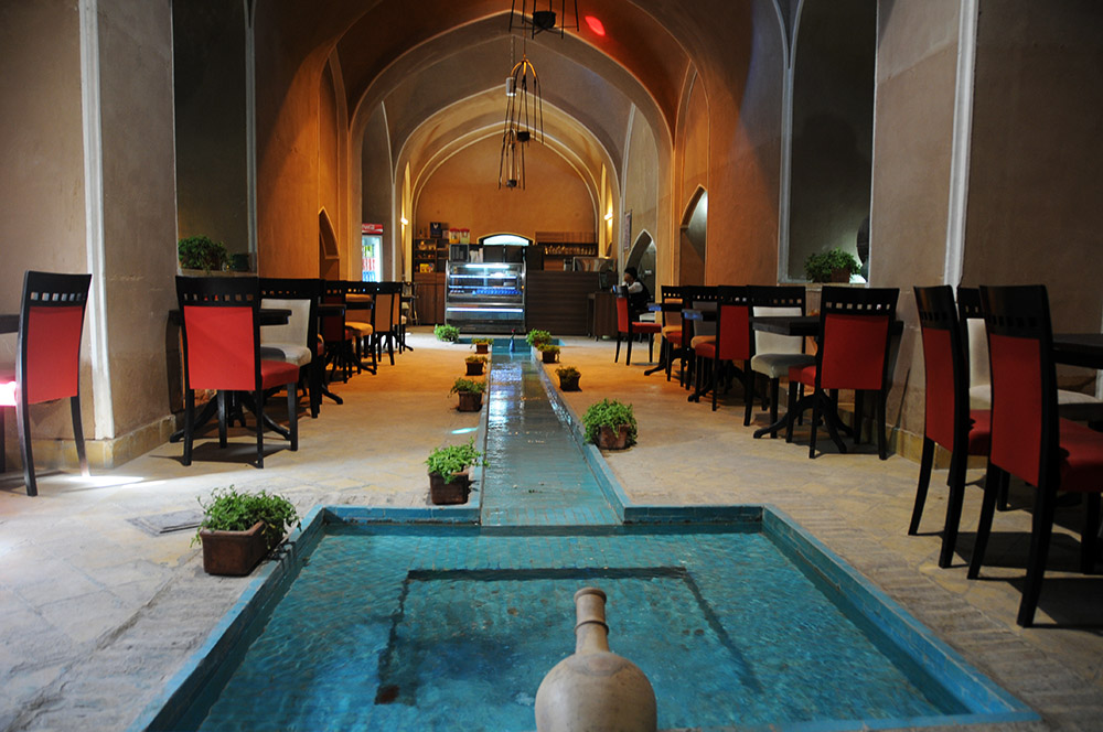 Cafe beneath a Yazd Wind Tower
