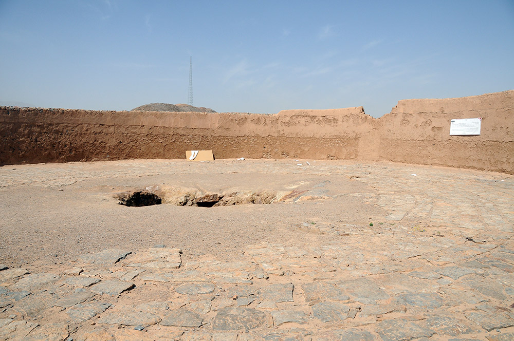 Top of Zoroastrian Tower of Silence