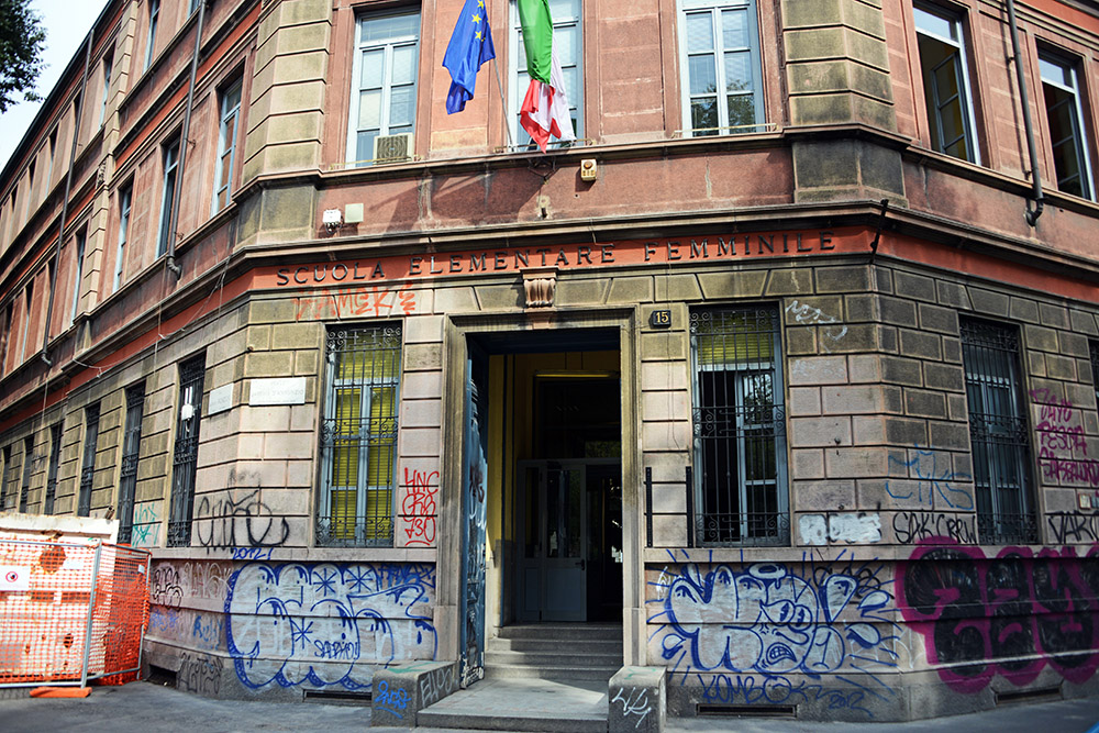 Residential neighborhood in Milan
