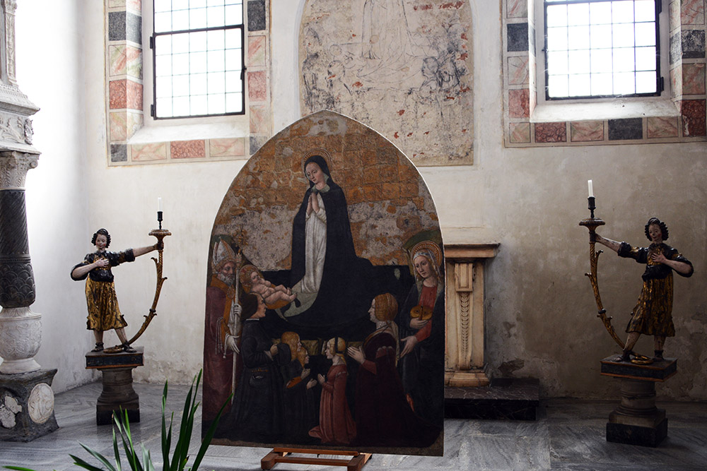 Artwork inside Santa Maria delle Grazie in Milan