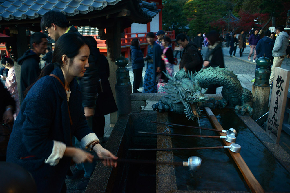 Water at Kiyomizu-dera Temple