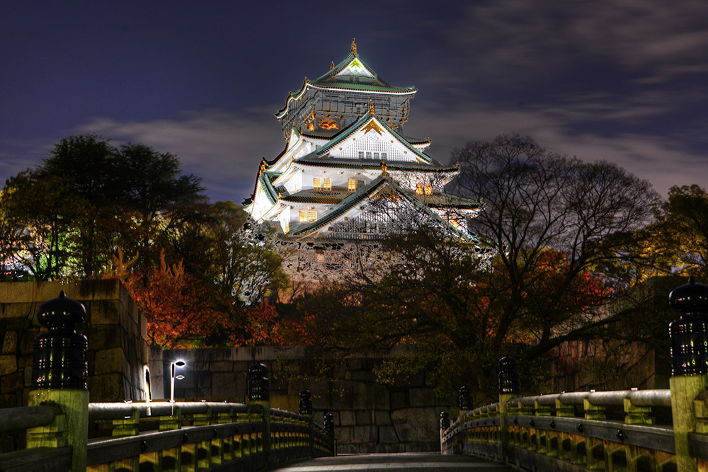 Osaka Castle Osaka Castle at Night