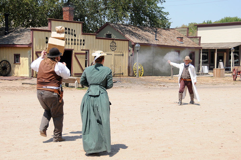 Cowtown Shootout Wild West Reenactment at Cowtown Wichita