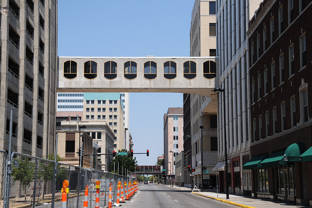 Street in downtown Wichita Kansas