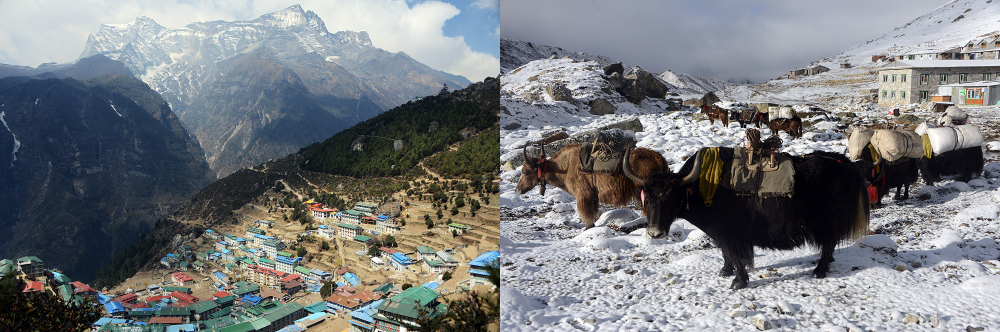 Khumbu Valley on the trek to Everest Base Camp