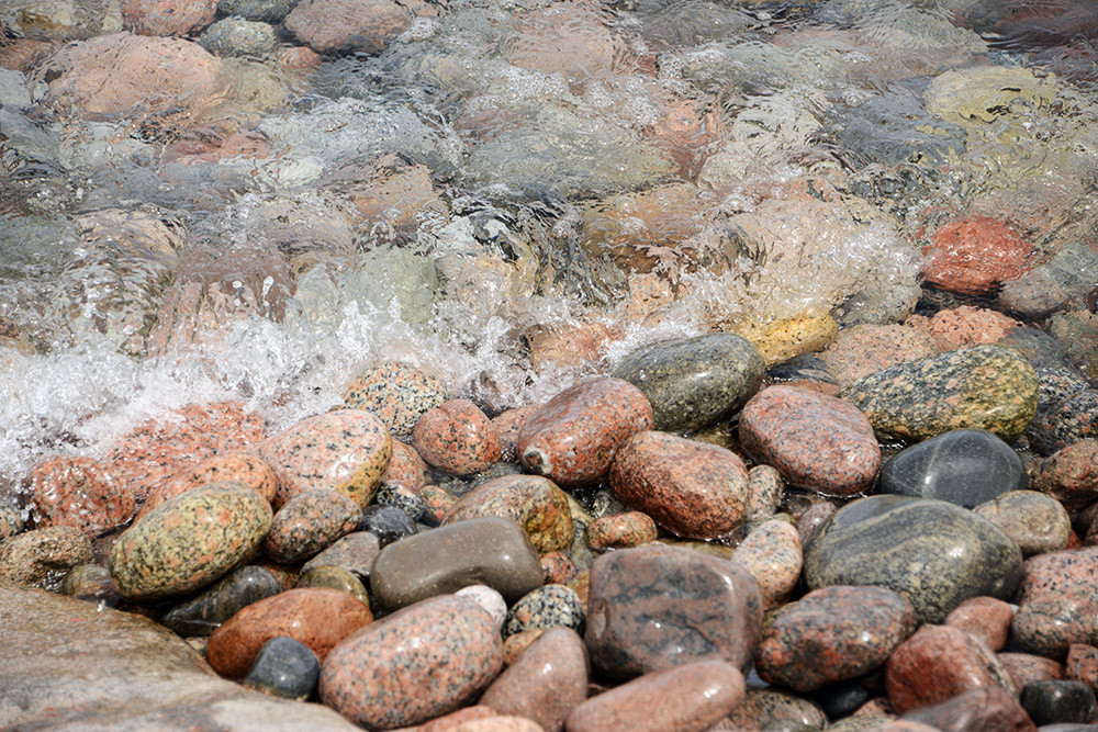 Kyrgyzstan Lake Issyk Kul Shore Stones