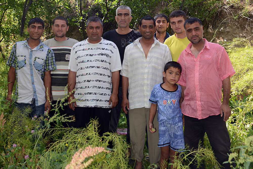 Uzbek tourists visiting Sulaiman-Too